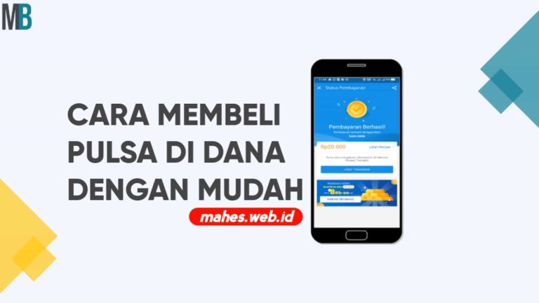 Cara Membeli Pulsa di Dana